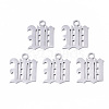 Tarnish Resistant 201 Stainless Steel Pendants STAS-N091-40W-1