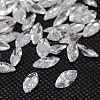 Cubic Zirconia Pointed Back Cabochons ZIRC-M003-6x3mm-007-1