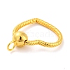Openable Snake Chain Shape Brass Pendants KK-I685-01G-3