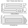 2Pcs 2 Styles Carbon Steel Cutting Dies Stencils DIY-WH0309-891-6