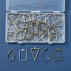 38Pcs 19 Styles Alloy Open Back Bezel Pendants FIND-FS0003-61-6