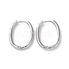 Brass Micro Pave Cubic Zirconia Hoop Earrings EJEW-P259-11P-1