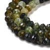 Natural Green Tourmaline Beads Strands G-B088-D08-02-4