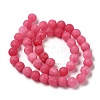 Natural Dyed White Jade Beads Strands G-M402-B01-04-4