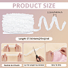 25M Nylon with Spandex Lace Wrinkle Ribbon OCOR-BC0009-48A-2