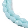 Opaque Solid Color Imitation Jade Beads Strands GLAA-N005-P6mm-D11-3