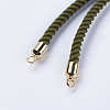 Nylon Twisted Cord Bracelet Making MAK-F018-15G-RS-5