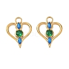304 Stainless Steel Rhinestone Pendants RB-CBAC830-01G-1