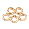 Rack PlatingBrass Open Jump Rings X-KK-O139-18L-G-1