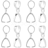 SUNNYCLUE 6Pcs 925 Sterling Silver Pendants Bails STER-SC0001-31-1