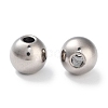 Titanium Steel Beads STAS-B060-01B-P-2