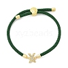 Adjustable Nylon Cord Bracelets X-BJEW-C096-01G-24-4