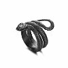 Alloy Punk Snake Open Cuff Rings for Men IO0623-8-1