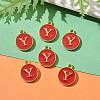 Golden Plated Alloy Enamel Charms LS-X-ENAM-S118-03Y-5