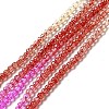 Transparent Gradient Color Glass Beads Strands X1-GLAA-H021-01B-10-2