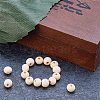 Round Unfinished Wood Beads WOOD-PH0008-14-4