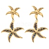 304 Stainless Steel & Shell Stud Earrings for Women EJEW-Z065-02G-01-2