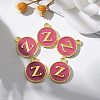 Golden Plated Alloy Enamel Charms X-ENAM-S118-08Z-5