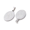 Fashionable 304 Stainless Steel Pendants STAS-J009A-01-3