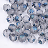 Autumn Theme Electroplate Transparent Glass Beads X-EGLA-S178-01C-1