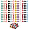 120Pcs 12 Colors Golden Plated Alloy Charms ENAM-SZ0001-64I-7