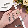 3 Sets 3 Colors Electroplate Zinc Alloy Cord Ends FIND-CA0004-05-3