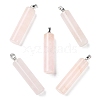 Natural Rose Quartz Pendants G-E603-02P-04-1