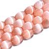 Dyed Natural Selenite Beads Strands G-T138-233I-1