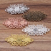 Vintage Hair Accessories Iron Hair Barrette Findings OHAR-PW0001-035AB-1