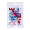 100Pcs 10 Colors Transparent Acrylic Charms MACR-YW0001-63-3