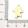 Christmas 304 Stainless Steel Enamel Pendants STAS-B112-02G-07-3