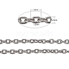 304 Stainless Steel Cable Chains X-CHS-R009-11-2