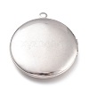 Tarnish Resistant 316 Stainless Steel Locket Pendant Cabochons Settings X-STAS-O132-04P-2