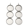 304 Stainless Steel Pendant Cabochon Settings STAS-K320-03A-P-1