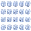 20Pcs Blue Cube Letter Silicone Beads 12x12x12mm Square Dice Alphabet Beads with 2mm Hole Spacer Loose Letter Beads for Bracelet Necklace Jewelry Making JX434E-1