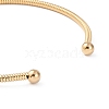 Ion Plating(IP) 304 Stainless Steel Elasticity Necklaces for Women NJEW-S433-02G-3