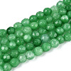 Dyed Natural White Jade Beads Strands X-G-T139-4mm-60-17-4