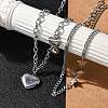 304 Stainless Steel Chain Necklaces NJEW-M078-13P-3