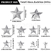 Gorgecraft 100Pcs 5 Styles  Iron Display Decorations IFIN-GF0001-37-2