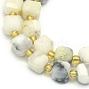 Natural White African Opal Beads Strand G-I376-D44-01-3