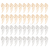 80Pcs 2 Colors Brass Pendants KK-DC0002-09-1
