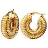 Chunky Vintage Grooved Hoop Earrings for Women X1-EJEW-O096-52G-1