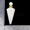 Natural Quartz Crystal Faceted Cone Openable Perfume Bottle Big Pendants G-L524-18G-11-4