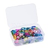 72Pcs 12 Colors Birthstone Charms Glass Pendants RGLA-ZZ0001-03-12x15mm-9