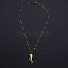 201 Stainless Steel Pendant Necklaces NJEW-S105-JN568-45-2-2