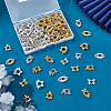   96Pcs 12 Style Tibetan Style Alloy Bead Frame TIBE-PH0002-11-7