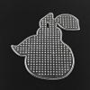 Pear ABC Plastic Pegboards used for 5x5mm DIY Fuse Beads X-DIY-Q009-33-1