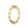 Brass Micro Pave Cubic Zirconia Spring Gate Rings KK-Z093-04G-1