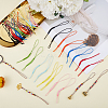 40Pcs 10 Colors Rayon Mobile Straps AJEW-GF0013-05-4