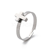 304 Stainless Steel Adjustable Rings for Women RJEW-F169-01P-03-4